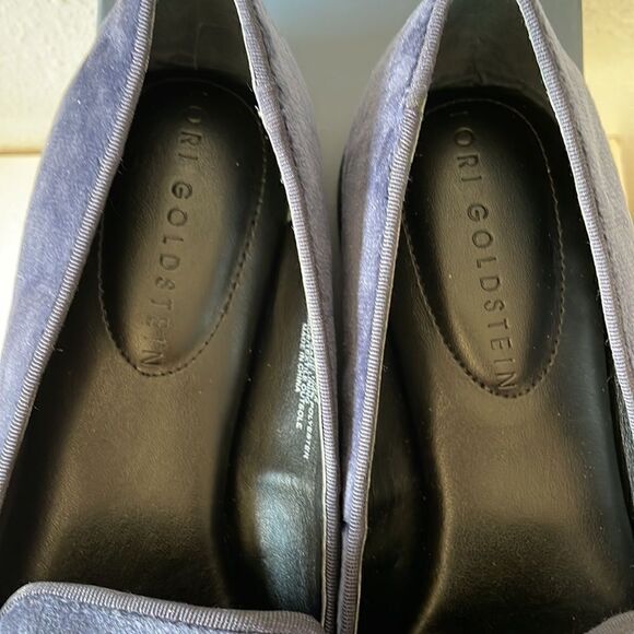 NIB Lori Goldstein Collection Indigo Blue Flats Size 8.5M - Picture 4 of 9